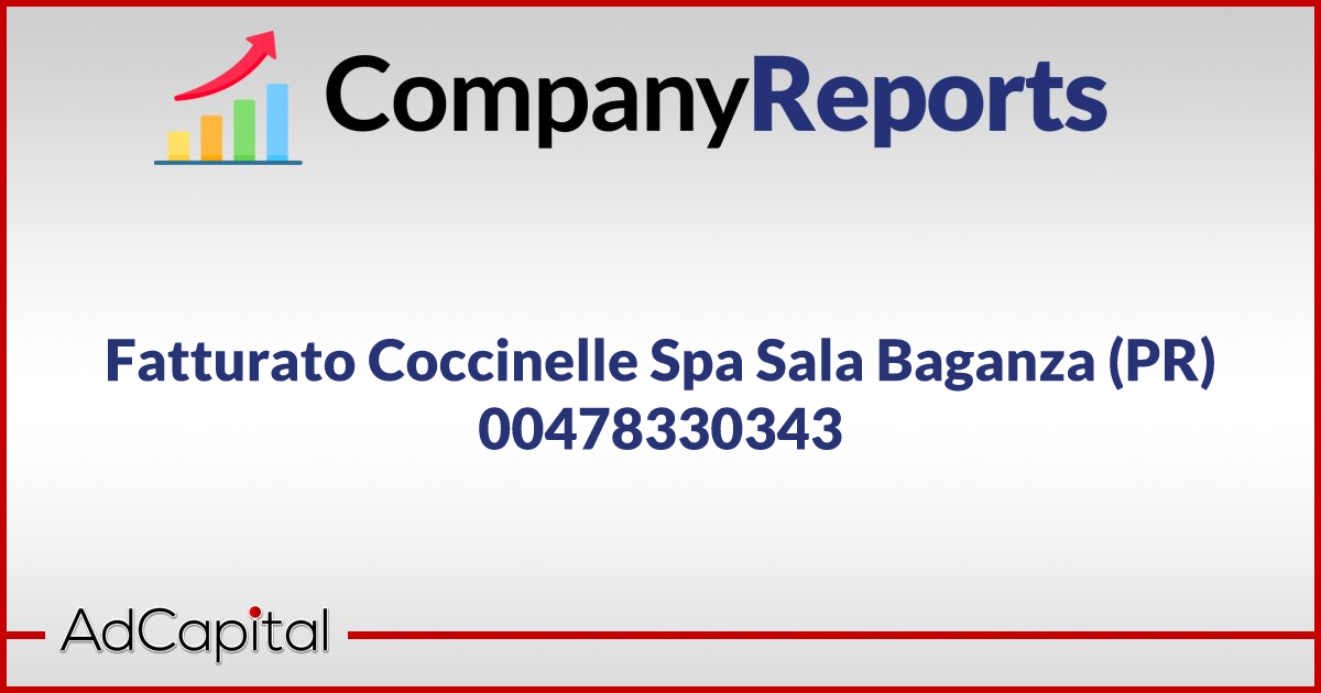 Fatturato Coccinelle Spa Sala Baganza PR 00478330343